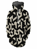 Moderns zīmola ins rombveida vīriešu džemperis rudens un ziemas samta biezināts sporta krekls ar kapuci brīvs amerikāņu ruffan