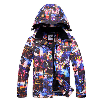 Mai ieftin, costum de zăpadă pentru copii, seturi de îmbrăcăminte pentru snowboard, îmbrăcăminte pentru exterior, haină de schi și pantalon cu bretele, costume pentru copii, băieți și fete