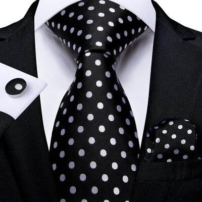 Hi-Tie Plaid Dots Purpursarkani Pelēka Vīriešu Eleganta kaklasaite Kabatlakatiņu Aproču pogas Smokingam Modes Klasiska zīda Luksusa kaklasaite vīriešiem