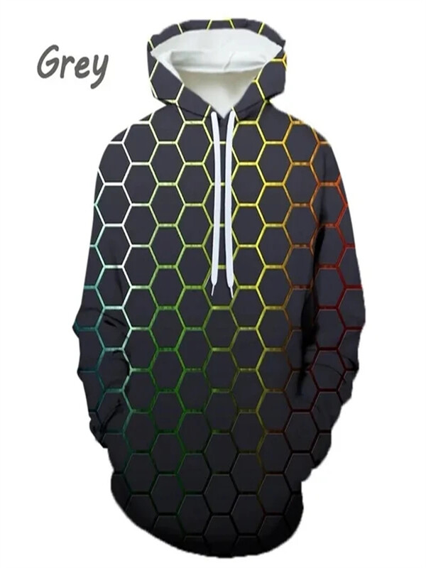 Hanorac pentru bărbați noi, pulover, imprimeu cu diamante, largi și confortabil, hanorac pentru bărbați, cu glugă, la modă și sportiv