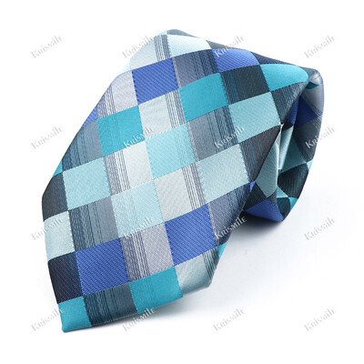 Nouă cravată țesută jacquard de înaltă calitate pentru bărbați, modă clasică, cravată în carouri, petrecere de afaceri, birou, costum pentru bărbați, accesorii pentru cămașă