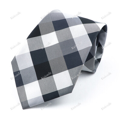 Nouă cravată țesută jacquard de înaltă calitate pentru bărbați, modă clasică, cravată în carouri, petrecere de afaceri, birou, costum pentru bărbați, accesorii pentru cămașă