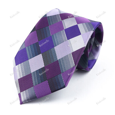 Nouă cravată țesută jacquard de înaltă calitate pentru bărbați, modă clasică, cravată în carouri, petrecere de afaceri, birou, costum pentru bărbați, accesorii pentru cămașă