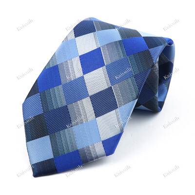 Nouă cravată țesută jacquard de înaltă calitate pentru bărbați, modă clasică, cravată în carouri, petrecere de afaceri, birou, costum pentru bărbați, accesorii pentru cămașă