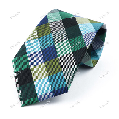 Nouă cravată țesută jacquard de înaltă calitate pentru bărbați, modă clasică, cravată în carouri, petrecere de afaceri, birou, costum pentru bărbați, accesorii pentru cămașă