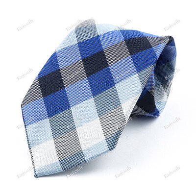 Nouă cravată țesută jacquard de înaltă calitate pentru bărbați, modă clasică, cravată în carouri, petrecere de afaceri, birou, costum pentru bărbați, accesorii pentru cămașă