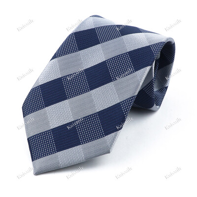 Nouă cravată țesută jacquard de înaltă calitate pentru bărbați, modă clasică, cravată în carouri, petrecere de afaceri, birou, costum pentru bărbați, accesorii pentru cămașă