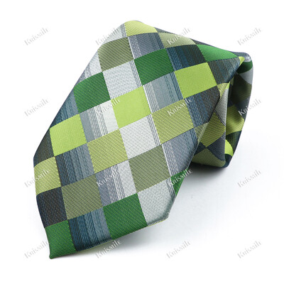 Nouă cravată țesută jacquard de înaltă calitate pentru bărbați, modă clasică, cravată în carouri, petrecere de afaceri, birou, costum pentru bărbați, accesorii pentru cămașă