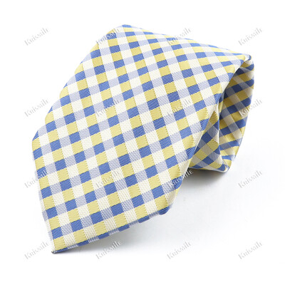 Nouă cravată țesută jacquard de înaltă calitate pentru bărbați, modă clasică, cravată în carouri, petrecere de afaceri, birou, costum pentru bărbați, accesorii pentru cămașă