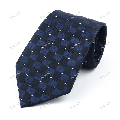 Nouă cravată țesută jacquard de înaltă calitate pentru bărbați, modă clasică, cravată în carouri, petrecere de afaceri, birou, costum pentru bărbați, accesorii pentru cămașă