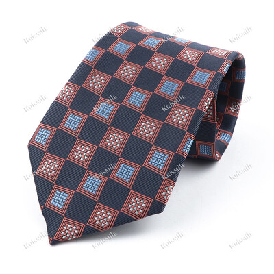 Nouă cravată țesută jacquard de înaltă calitate pentru bărbați, modă clasică, cravată în carouri, petrecere de afaceri, birou, costum pentru bărbați, accesorii pentru cămașă