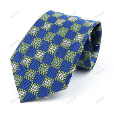 Nouă cravată țesută jacquard de înaltă calitate pentru bărbați, modă clasică, cravată în carouri, petrecere de afaceri, birou, costum pentru bărbați, accesorii pentru cămașă