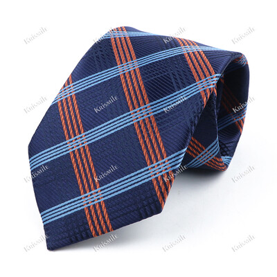 Nouă cravată țesută jacquard de înaltă calitate pentru bărbați, modă clasică, cravată în carouri, petrecere de afaceri, birou, costum pentru bărbați, accesorii pentru cămașă