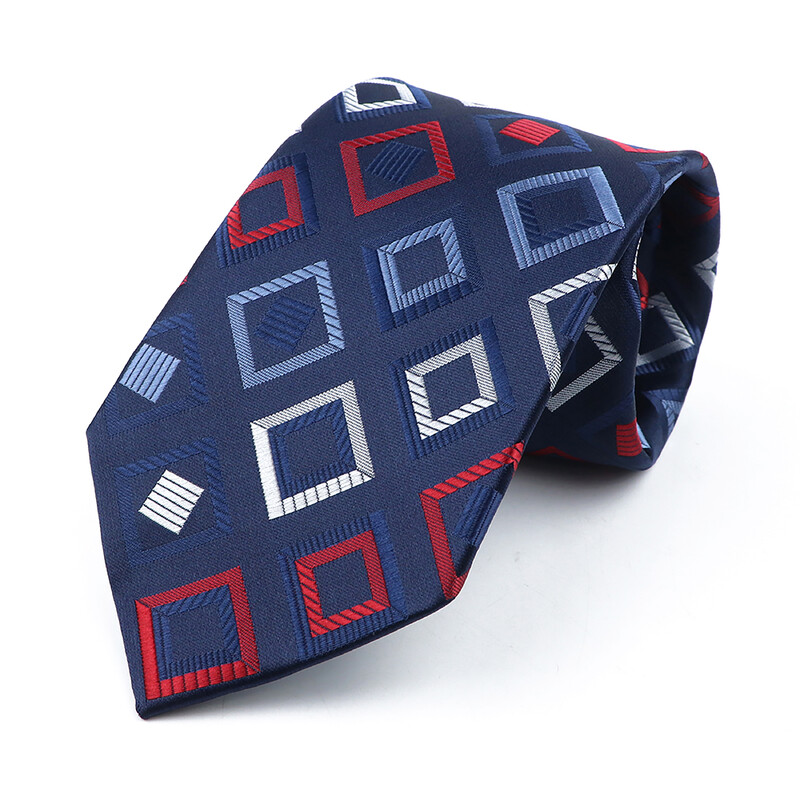 Nouă cravată țesută jacquard de înaltă calitate pentru bărbați, modă clasică, cravată în carouri, petrecere de afaceri, birou, costum pentru bărbați, accesorii pentru cămașă