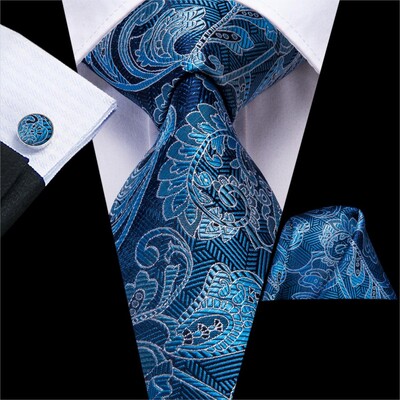 Hi-Tie Mint Green Paisley zīda kāzu kaklasaite vīriešiem Vasaras modes dizains Hanky aproču pogas dāvanu komplekts Biznesa ballīte Dropshipping