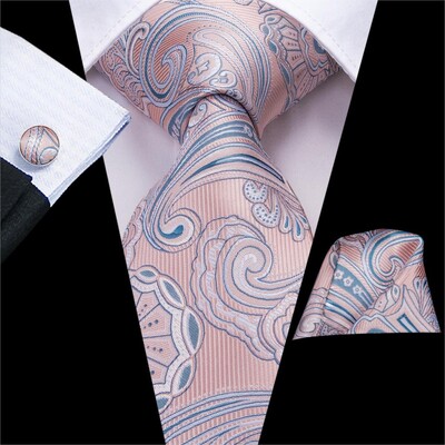 Hi-Tie Mint Green Paisley zīda kāzu kaklasaite vīriešiem Vasaras modes dizains Hanky aproču pogas dāvanu komplekts Biznesa ballīte Dropshipping