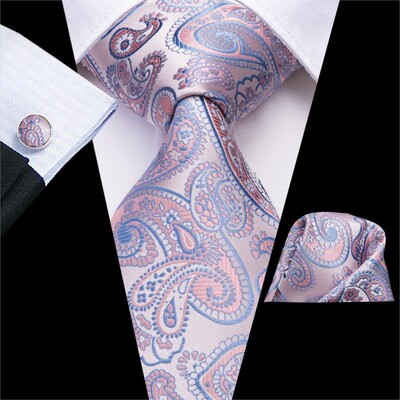 Hi-Tie Mint Green Paisley zīda kāzu kaklasaite vīriešiem Vasaras modes dizains Hanky aproču pogas dāvanu komplekts Biznesa ballīte Dropshipping