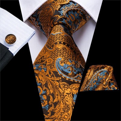 Hi-Tie Mint Green Paisley zīda kāzu kaklasaite vīriešiem Vasaras modes dizains Hanky aproču pogas dāvanu komplekts Biznesa ballīte Dropshipping