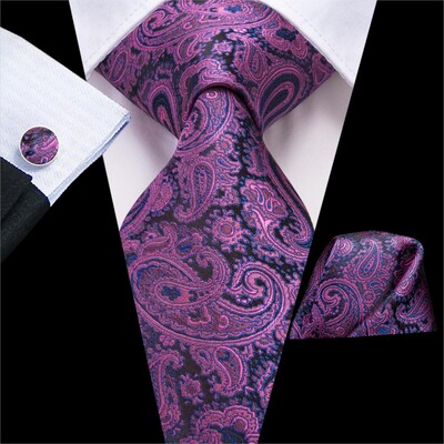 Hi-Tie Mint Green Paisley zīda kāzu kaklasaite vīriešiem Vasaras modes dizains Hanky aproču pogas dāvanu komplekts Biznesa ballīte Dropshipping
