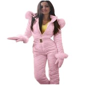 Madingi moteriški slidinėjimo drabužiai su gobtuvu Striukės su gobtuvu lauke, sportinės, užtrauktuku, prigludusios vientisos laisvalaikio slidinėjimo aprangos klasikiniai išskirtiniai kostiumai