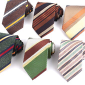 Νέες ριγέ γραβάτες για άντρες Γυναικεία μόδα πλάτος 8 εκ. Γαμπρός λαιμόκοψη Πράσινη γραβάτα Ανδρική ριγέ γραβάτα για επαγγελματικό γάμο Gravata