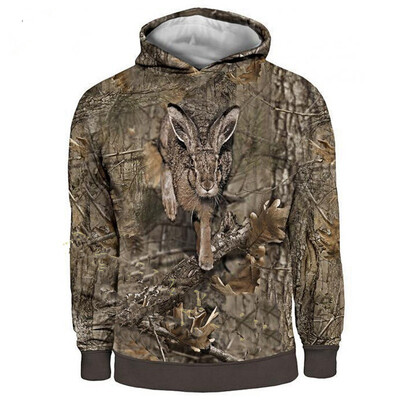 Maskovacie poľovnícke 3D potlačené mikiny s kapucňou pre mužov a ženy, ležérne streetwear mikiny s kapucňou, nadrozmerné pulóvre, mikiny s kapucňou pre deti, topy a oblečenie