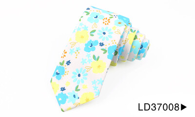 Új virágos nyakkendők férfiaknak nyomtatott pamut nyakkendő férfi nyakkendő 6 cm vékony nyakkendő vékony nyakkendő esküvőre