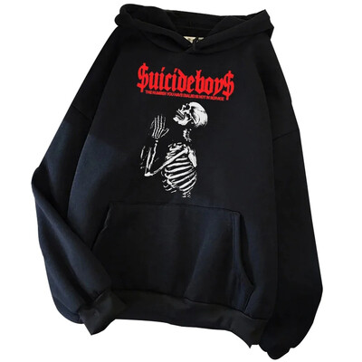 2024-es divatos Suicideboys kapucnis zenei turné Pulóver Design Album árucikk Ajándék rajongóknak uniszex pulóver felsők Utcai ruházat