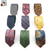 Stil nou La modă Cravată din poliester pentru bărbați Retro Moale Roșu Verde Galben Costum Cravate Accesorii pentru cadouri de nuntă