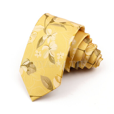 Stil nou La modă Cravată din poliester pentru bărbați Retro Moale Roșu Verde Galben Costum Cravate Accesorii pentru cadouri de nuntă