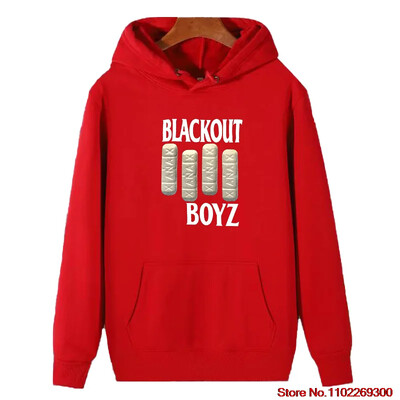 Blackout Boyz Vysokokvalitné módne mikiny s kapucňou s potlačou vhodné pre všetky vekové kategórie Zimný hrubý sveter s kapucňou pre mužov, športové oblečenie