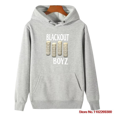 Blackout Boyz Vysokokvalitné módne mikiny s kapucňou s potlačou vhodné pre všetky vekové kategórie Zimný hrubý sveter s kapucňou pre mužov, športové oblečenie