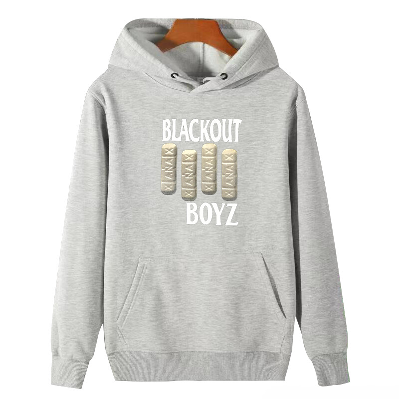 Blackout Boyz Vysokokvalitné módne mikiny s kapucňou s potlačou vhodné pre všetky vekové kategórie Zimný hrubý sveter s kapucňou pre mužov, športové oblečenie