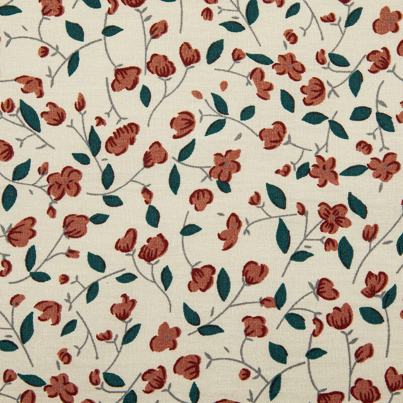 Újszerű bézs virágos Mne nyakkendő narancssárga virággal, zöld levelekkel, luxus pamut nyakkendővel, négyzet alakú zsebbel corbatas para hombre