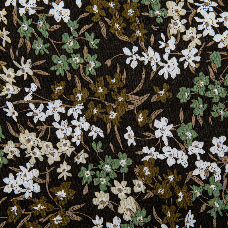 Retro barna fehér zöld virágos nyomtatott fekete nyakkendő férfi esküvői bulinak Business corbatas para hombre Pocket Square Dropshipping