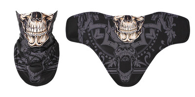 Skull 3D Winter Neck Warmer Ski Balaclava Cycling Mask Snowboard Sport Mascars Full Face Mascars Κασκόλ Αντιανεμική μάσκα σκι