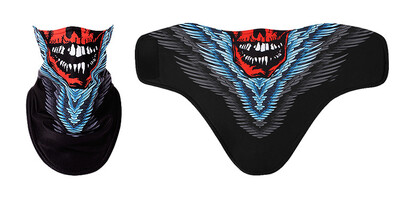 Skull 3D Winter Neck Warmer Ski Balaclava Cycling Mask Snowboard Sport Mascars Full Face Mascars Κασκόλ Αντιανεμική μάσκα σκι