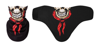 Skull 3D Winter Neck Warmer Ski Balaclava Cycling Mask Snowboard Sport Mascars Full Face Mascars Κασκόλ Αντιανεμική μάσκα σκι