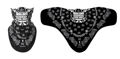 Skull 3D Winter Neck Warmer Ski Balaclava Cycling Mask Snowboard Sport Mascars Full Face Mascars Κασκόλ Αντιανεμική μάσκα σκι