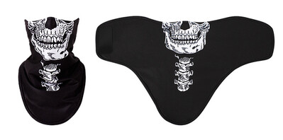 Skull 3D Winter Neck Warmer Ski Balaclava Cycling Mask Snowboard Sport Mascars Full Face Mascars Κασκόλ Αντιανεμική μάσκα σκι