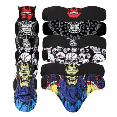 Craniu 3D Încălzitor pentru gât de iarnă pentru schi Balaclava caldă Mască de ciclism Snowboard Sport Mască pentru față completă Mascare Esarfă Mască de schi rezistentă la vânt