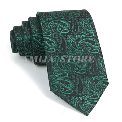 51 Styles Lipsud Meestele Paisley Lillelised Meeste Lipsud Roheline Punane Sinine Jacquard Kaelalips Aksessuaarid Igapäevaseks kandmiseks Cravat Pulmapeo Gif