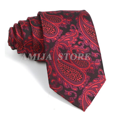 51 Styles Lipsud Meestele Paisley Lillelised Meeste Lipsud Roheline Punane Sinine Jacquard Kaelalips Aksessuaarid Igapäevaseks kandmiseks Cravat Pulmapeo Gif