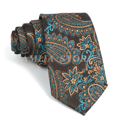 51 Styles Lipsud Meestele Paisley Lillelised Meeste Lipsud Roheline Punane Sinine Jacquard Kaelalips Aksessuaarid Igapäevaseks kandmiseks Cravat Pulmapeo Gif
