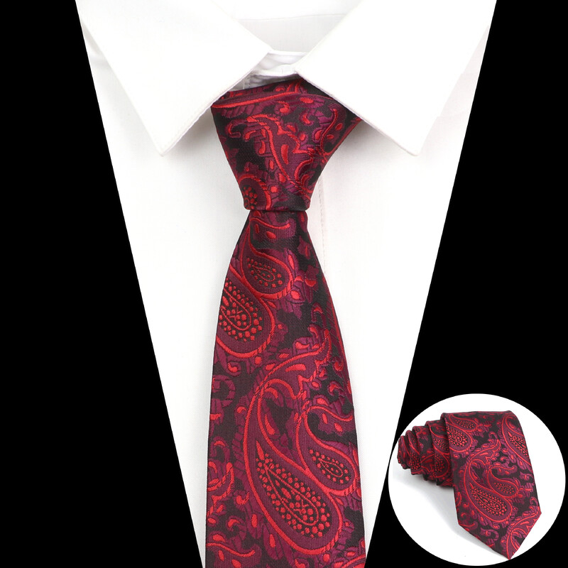 51 stila kaklasaites vīriešiem Paisley ziedu vīriešu kaklasaites zaļas sarkanas zilas žakarda kaklasaites aksesuāri ikdienas valkāšanai Cravat kāzu ballīte Gif
