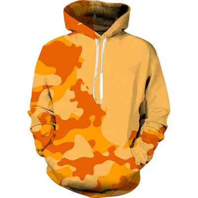 Έγχρωμο Camo Hoodie Ανδρικό φούτερ παραλλαγής Harajuku 3d printed Hoodies Ρούχα Ρετρό Στρατιωτικά Ανδρικά ρούχα Άνοιξη Φθινόπωρο