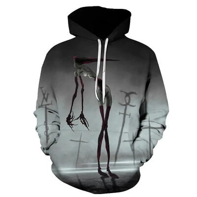 Smieklīgi Sirēnas Galvas Grafiski Džemperi Harajuku Fashion Game 3D Print Hoodies Vīriešiem Apģērbi Šausmu Meitenes Treniņtērps Zēnu Topi ar kapuci