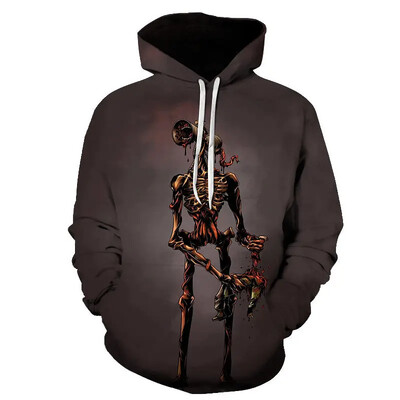 Smieklīgi Sirēnas Galvas Grafiski Džemperi Harajuku Fashion Game 3D Print Hoodies Vīriešiem Apģērbi Šausmu Meitenes Treniņtērps Zēnu Topi ar kapuci