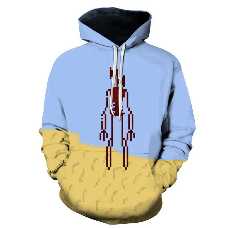 Smieklīgi Sirēnas Galvas Grafiski Džemperi Harajuku Fashion Game 3D Print Hoodies Vīriešiem Apģērbi Šausmu Meitenes Treniņtērps Zēnu Topi ar kapuci