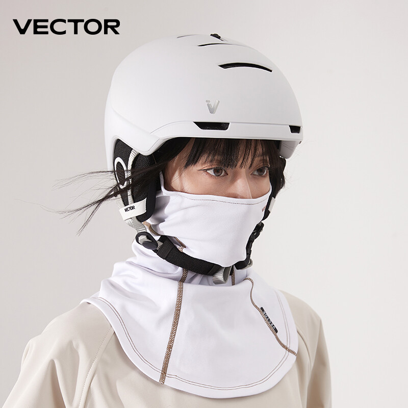 VECTOR Priedušná vonkajšia lyžiarska/snowboardová/motocyklová zimná ohrievacia športová polomaska na tvár, trojuholníková šatka, lyžiarska maska